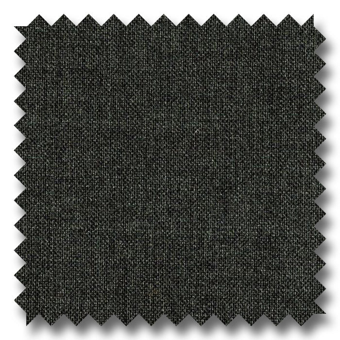 Black Solid Fall Tropicals Super 140's Wool