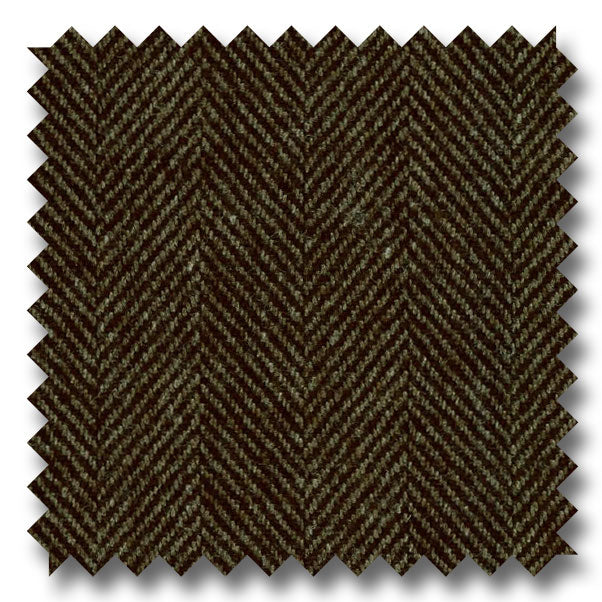 Zegna Silk Mocha Herringbone Custom Blazer