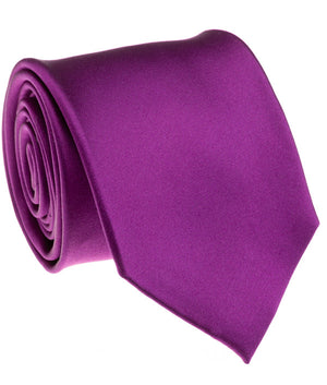 Magenta Satin Tie