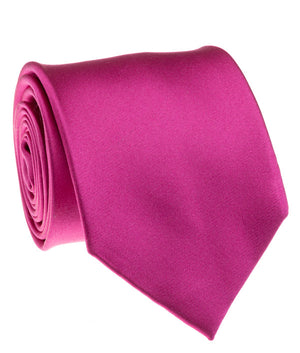 Fuchsia Satin Tie