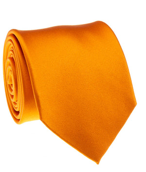 Orange Satin Tie