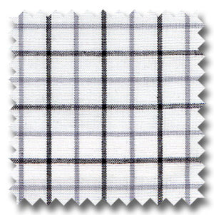 White, Gray and Black Check Custom Dress Shirt