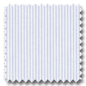 Light Blue Stripe 2Ply Broadcloth - Custom Dress Shirt