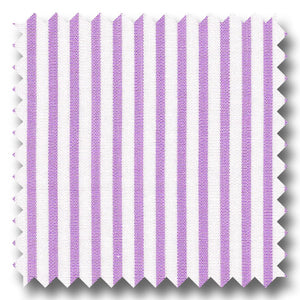 Lavender Stripe 2Ply Broadcloth - Custom Dress Shirt