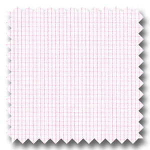 Pink Check 2Ply Broadcloth - Custom Dress Shirt