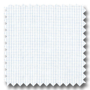 Light Blue Check 2Ply Broadcloth - Custom Dress Shirt