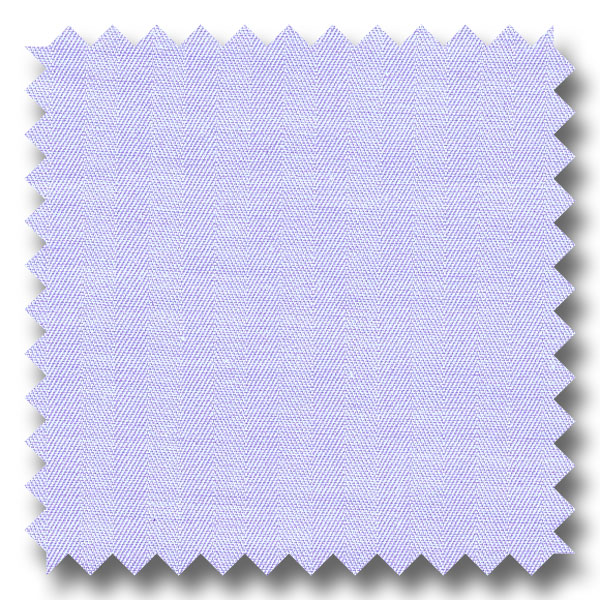 Light Blue 2Ply Mini Herringbone Broadcloth - Custom Dress Shirt