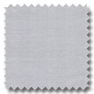 Light Gray 200 2Ply Herringbone Broadcloth - Custom Dress Shirt