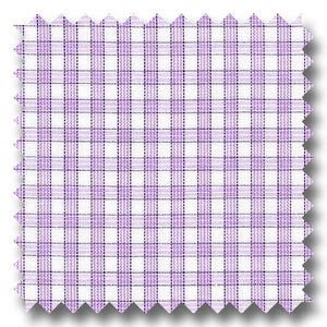 Lavender and Black Check 2Ply Broadcloth - Custom Dress Shirt