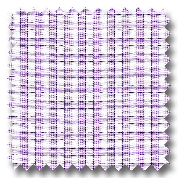 Lavender and Black Check 2Ply Broadcloth - Custom Dress Shirt