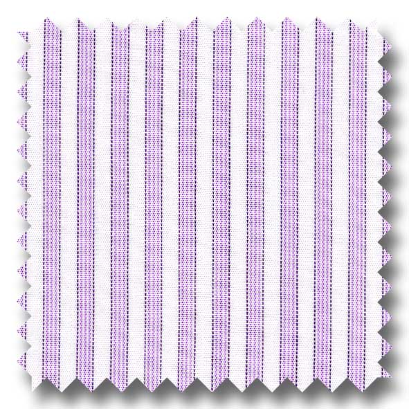 Lavender and Black Stripe 2Ply Broadcloth - Custom Dress Shirt
