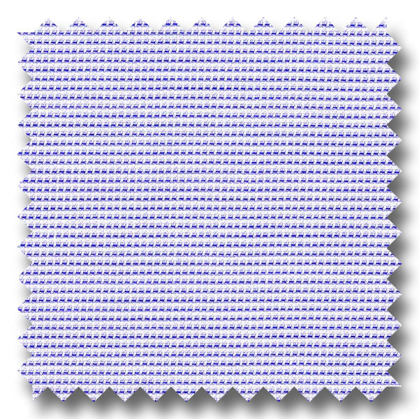 Blue Check 2Ply Royal Oxford - Custom Dress Shirt