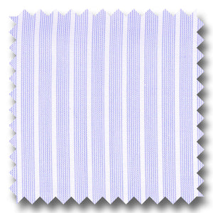 Medium Blue Stripe 200 2Ply Broadcloth - Custom Dress Shirt