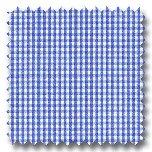 Dark Blue Check 2Ply Broadcloth - Custom Dress Shirt