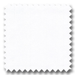 White Herringbone 140 2Ply Twill - Custom Dress Shirt