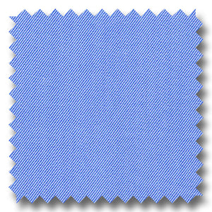 Blue Solid 140 2Ply Twill - Custom Dress Shirt