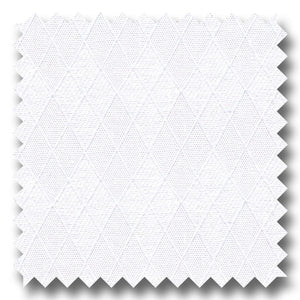 White Tone on Tone 2Ply Jacquard - Custom Dress Shirt