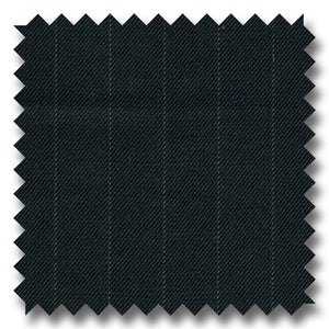 Black Chalk Stripes 100% Wool