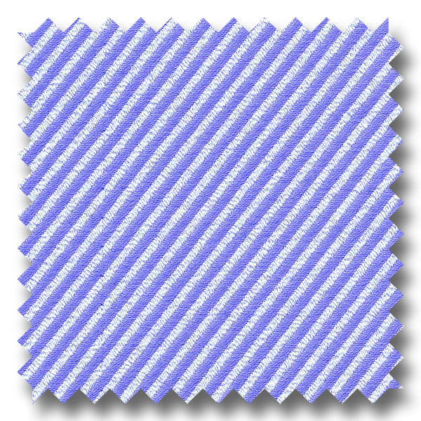 Blue Solid 2Ply Twill - Custom Dress Shirt