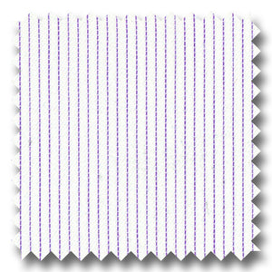 Lavender Pinstripe 2Ply Dobby - Custom Dress Shirt