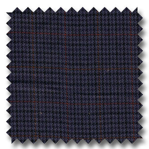 Dark Blue with Rust 100% Wool