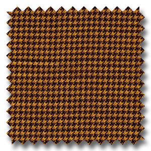 Brown Houndstooth 100% Wool