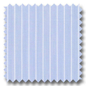 Light Blue Stripe 2Ply Broadcloth - Custom Dress Shirt