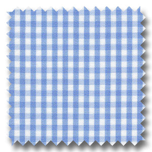 Light Blue Check 2Ply Broadcloth - Custom Dress Shirt