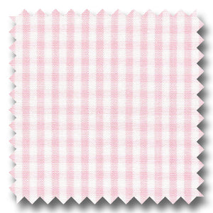 Light Pink Check 2Ply Broadcloth - Custom Dress Shirt