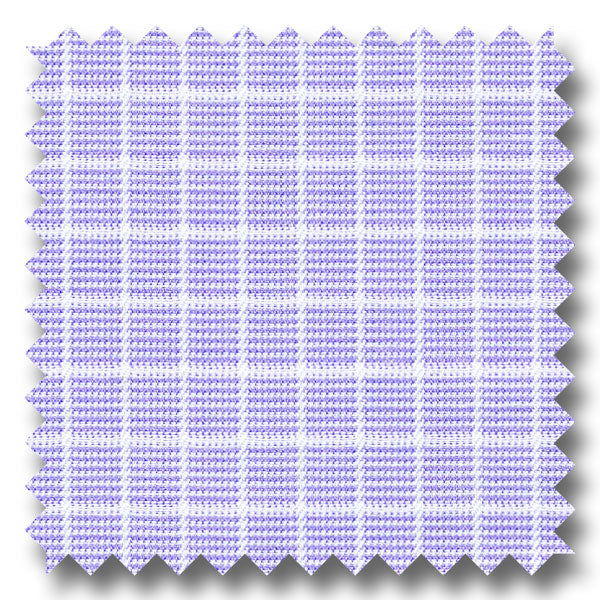 Lavender Check 140 2Ply Twill - Custom Dress Shirt
