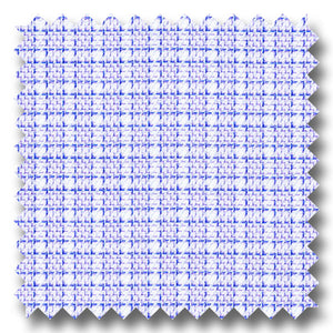Blue and Plum Check 140 2Ply Twill - Custom Dress Shirt