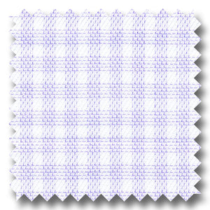 Lavender Check 140 2Ply Twill - Custom Dress Shirt