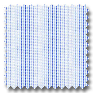 Blue and Navy Stripe 140 2Ply Twill - Custom Dress Shirt