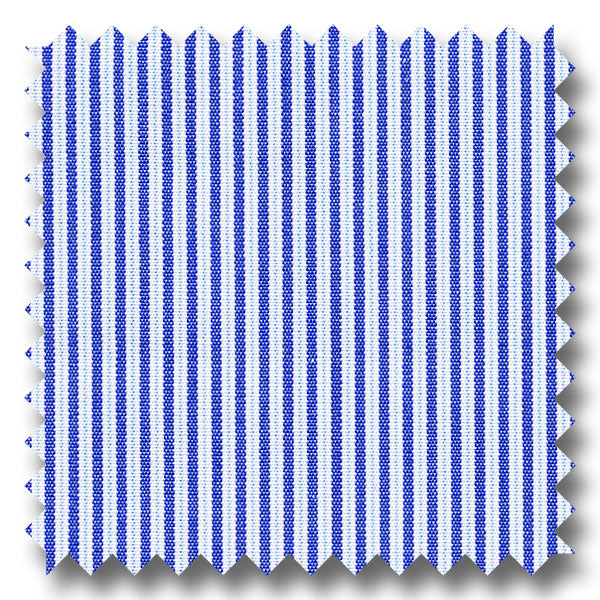 Navy Stripe 140 2Ply Broadcloth - Custom Dress Shirt