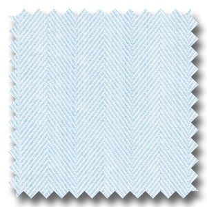 Light Blue Herringbone Twill - Custom Dress Shirt