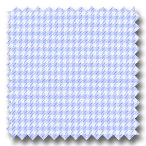 Light Blue Check 2Ply Twill - Custom Dress Shirt