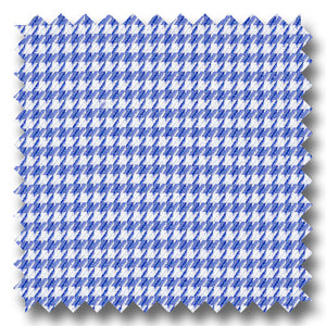 Medium Blue Check 2Ply Twill - Custom Dress Shirt