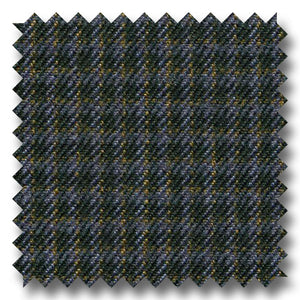 Dark Blue and Black Check 100's Twist Lambswool Custom Sport Coat