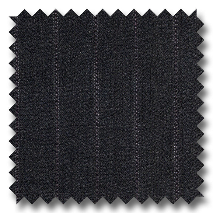 Charcoal Gray Stripes 100% Wool