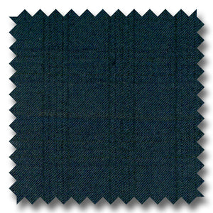 Navy Windowpane 100% Wool