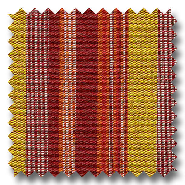Mustard, Burgundy and Multiple Stripe Poplin - Custom Dress Shirt