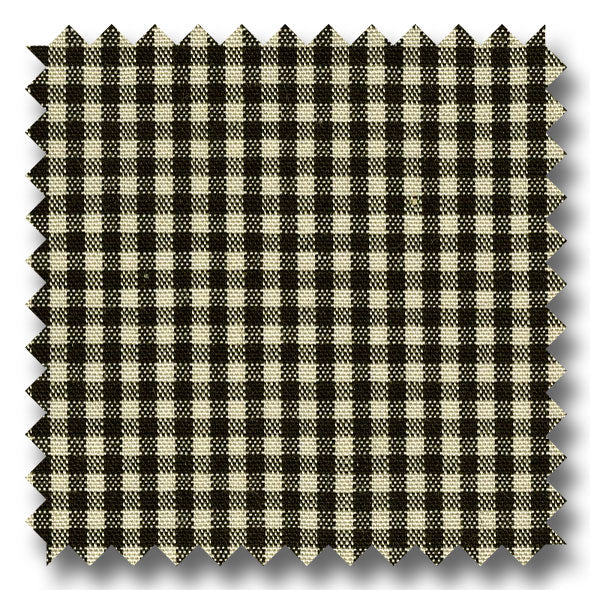 Gingham Check Pop Black and Cream - Custom Dress Shirt